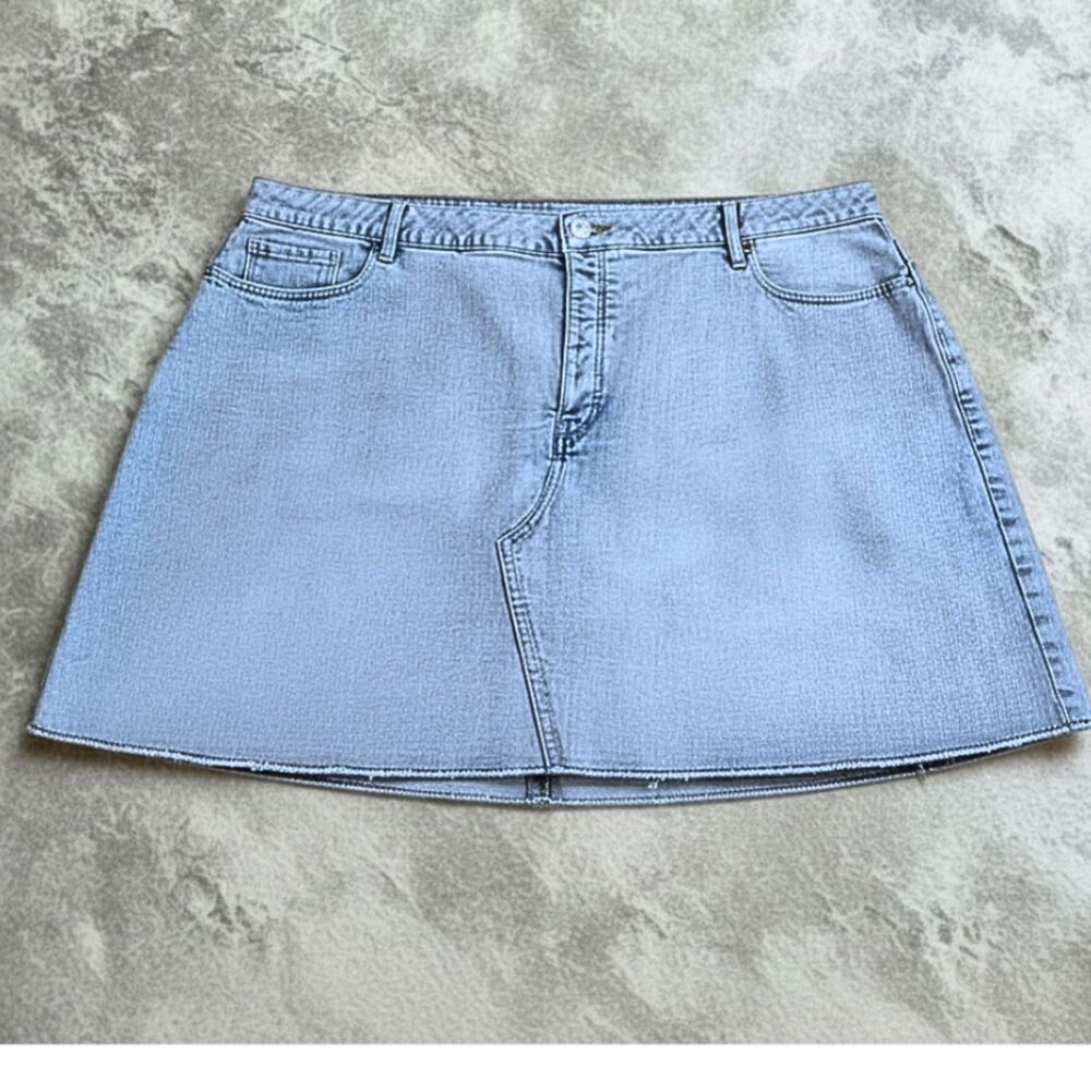 WOMENS PLUS SIZE BLUE DENIM JEAN SKIRT by OLD NAVY